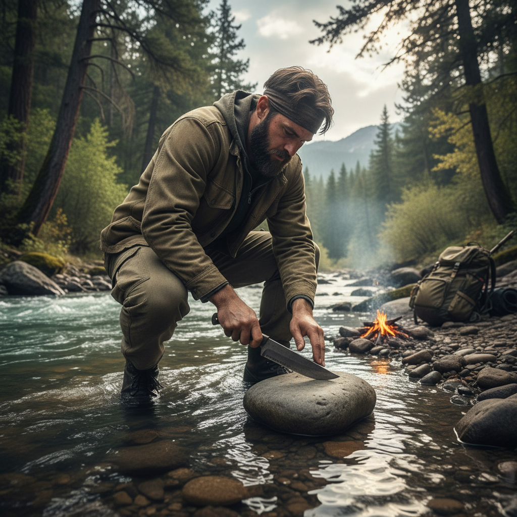 Affûter un couteau sans pierre | 4 astuces de survie
