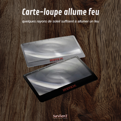 Carte-Loupe Allume-feu